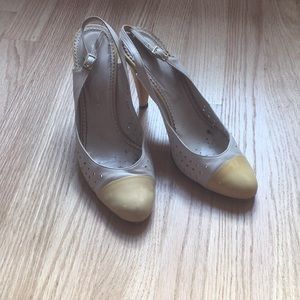 Beige pumps